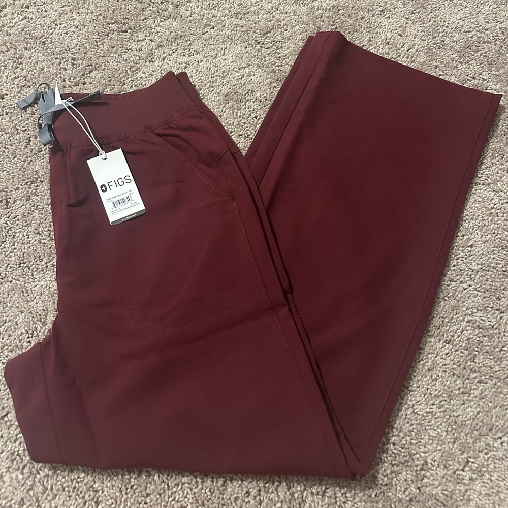 Figs High-Waisted Wide Leg Scrub Pants